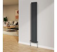 NRG 1800x272mm Anthracite Radiator Vertical Flat Panel Bathroom Double Rad
