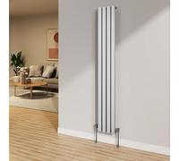 NRG 1800x272mm Chrome Radiator Vertical Single Flat Panel Central Heating