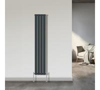 NRG 1800x272mm Single Flat Panel Designer Tall Vertical Radiator Central Heating Anthracite