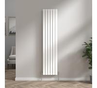 NRG 1800x408 Vertical Designer Flat Panel Radiator Heater Double White