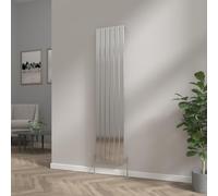 NRG 1800x408mm Vertical Tall Upright Flat Panel Designer Bathroom Central Heating Radiator Chrome Single Column - Perfect for Bathroom, Bedroom, Kitchen, Hallway, Living Room