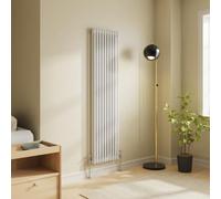 NRG 1800x470 Traditional Colosseum Cast Iron Bathroom Radiator Gloss White 2 Panel
