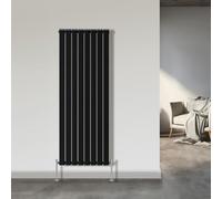 NRG 1800x544mm Double Flat Panel Designer Tall Vertical Radiator Central Heating Black