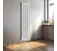 NRG 1800x560 Cast Iron Vertical Radiator Gloss White 2 Column Central Heating Rads