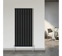 NRG 1800x680mm Vertical Radiator Black Double Flat Panel Designer Radiator