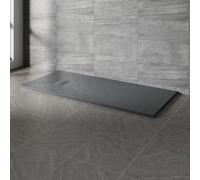 NRG 1800x800mm SMC Rectangle Shower Tray Anthracite Slip-Resistance Bathroom Shower Base Easy to Clean