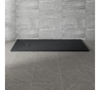 NRG 1800x900mm Black SMC Rectangle Shower Tray Slip-Resistance Bathroom Shower Enclosure Base Tray