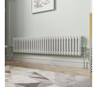 NRG 300 X 1460 mm Gloss White Horizontal Cast Iron Radiator Double Panel