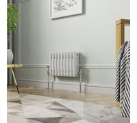 NRG 300 x 425 mm Gloss White Horizontal Cast Iron Radiator Triple Panel