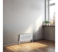 NRG 300x830 Cast Iron Horizontal Radiator Gloss White 3 Column Central Heating Rads