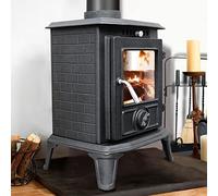 NRG 5KW Eco Design Portable Stove MultiFuel Cast Iron Fireplace