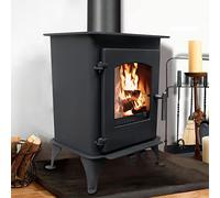 NRG 5KW Eco Design Portable Stove MultiFuel Cast Iron High Efficiency Fireplace Defra Approved