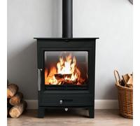 NRG 5KW Fireplace Multifuel Cast Iron Wood Burning Stove (430x310x560mm)