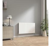 NRG 600 x 1020mm Horizontal Radiator Gloss White Double Flat Panel