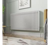 NRG 600 X 1190 mm Gloss White Horizontal Cast Iron Radiator Triple Panel