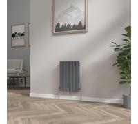 NRG 600 x 408mm Horizontal Column Designer Radiator Double Flat Panel Heater Central Heating Rads for Bathroom Living Room and Kitchen