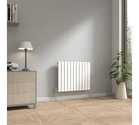 NRG 600 x 748mm Horizontal Radiator Gloss White Single Flat Panel
