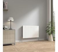 NRG 600 x 884mm Horizontal Radiator Gloss White Double Flat Panel