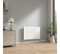 NRG 600 x 884mm Horizontal Radiator Gloss White Single Flat Panel