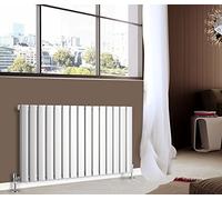 NRG 600x1020mm Horizontal Designer Radiator Modern Chrome Bathroom Central Heating Single Column Flat Panel
