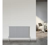 NRG 600x1020mm Horizontal Flat Panel Radiator Chrome Single Column Radiator