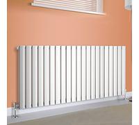NRG 600x1428 Horizontal Flat Panel Radiator Modern Bathroom Central Heating Radiators Single Column Chrome