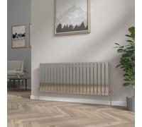 NRG 600x1428mm Horizontal Flat Panel Designer Bathroom Radiator Chrome