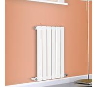 NRG 600x408 Horizontal Flat Panel Designer Radiator Bathroom Central Heating Rad Single Column White