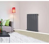 NRG 600x408mm Horizontal Flat Panel Single Column Radiator Designer Bathroom Central Heating Anthracite