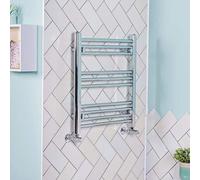 NRG 600x540 Straight Central Heating Towel Rail Bathroom Heated Rad Radiator Chrome