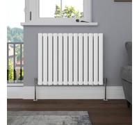 NRG 600x767 Oval Column Radiator Central Heating Single Panel Gloss White
