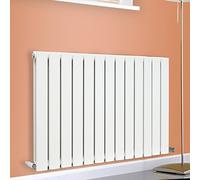 NRG 600x884 Horizontal Flat Panel Designer Radiator Modern Bathroom Heater Central Heating Radiators Double Column White