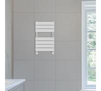 NRG 650x400mm Flat Panel Heated Towel Rail Bathroom Rad Radiator Chrome