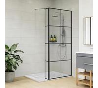 NRG 700x1950mm Grid Walk in Shower Enclosure 8mm Easy Clean Glass Wetroom Screen Panel Door with 1400x900mm SMC White Rectangle Shower Tray +215mm Return Panel