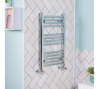 NRG 700x450 Straight Central Heating Towel Rail Bathroom Heated Rad Radiator Chrome