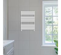 NRG 800 x 600mm Designer Flat Panel Heated Towel Rail Radiator Chrome