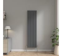 NRG Anthracite Modern 1600x408mm Double Panel Bathroom Central Heating Radiator