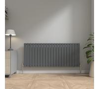 NRG Anthracite Modern Radiator 600x1428mm Single Panel Central Heating