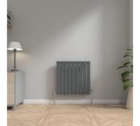 NRG Anthracite Modern Radiator 600x612mm Single Panel Central Heating