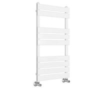 NRG Bathroom Flat Panel Heated Towel Rail Radiator Modern Central Heating Warmer Wall Mounted Ladder Rad 950×500mm Gloss White