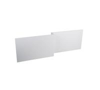 NRG Bathroom L Shaped Bath Panels MDF Front Bath Panel 1700mm Gloss White | L Shape Bath Panel, 18mm Depth, 540mm Height, Fully Wrapped, 10-Year Guarantee