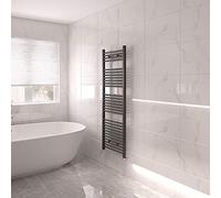 NRG Bathroom Modern Straight Heated Towel Rail Radiator Central Heating Ladder Rad 1500x500mm Anthracite