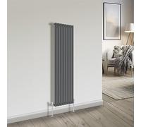 NRG Bathroom Radiator Anthracite 1600x544mm Single Flat Panel Rad