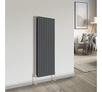 NRG Bathroom Radiator Anthracite 1600x680mm Double Flat Panel Rad