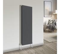 NRG Bathroom Radiator Anthracite 1800x680mm Double Flat Panel for Living Room and Kitchen