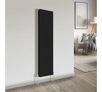 NRG Bathroom Radiator Black 1800x544mm Double Flat Panel Central Heating