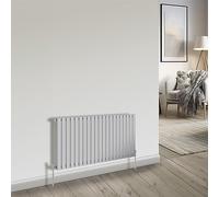 NRG Bathroom Radiator Chrome 600x1428mm Single Flat Panel for Living Room and Kitchen