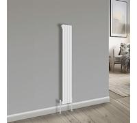 NRG Bathroom Radiator White 1600x272mm Single Flat Panel for Living Room and Kitchen