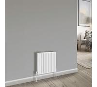 NRG Bathroom Radiator White 600x748mm Double Flat Panel for Living Room and Kitchen