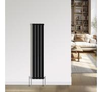 NRG Black Radiator 1600x272mm- Single Flat Panel Interior Bathroom Radiators